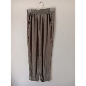 H&M Divided Joggers Cargo Pants Womens Sz 4  Regular Fit Mid Rise Pull On Green